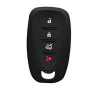 Funda para Llave de Coche Silicona TPU para Malibu-Equinox-Cruze-Spark-Sonic-Camaro-Volt-Bolt-Captiva Porta llaveros-A Model Black