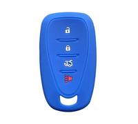 Funda para Llave de Coche Silicona TPU para Malibu-Equinox-Cruze-Spark-Sonic-Camaro-Volt-Bolt-Captiva Porta llaveros-A Model Blue