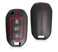 Funda para Llave de Coche Silicona TPU para Opel Corsa D F A E Grandpara Land X Crosspara Land Combo Cap para Citroen C4 Cactus C5 Aircross Berlingo Porta llaveros-Black B(New)