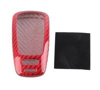 Funda para Llave de Fibra de Carbono, Protector de Carcasa, Rojo, Compatible con A4L A4 A5 TT 2017 - Diseño Ligero y Resistente, Protección y Estilo para Llaves (Modelo: Paraíso ADC)