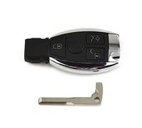 Funda para llave de mando a distancia Mercedes con 3 botones para C G E S Class GL SL SLK Reemplazo sin cortar hoja necesita corte por cerrajero sin programación