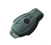 Funda para llave de piel de ante para Mercedes para Benz Clase y serie ACES que proporciona resistencia a los arañazos y protección de botón con fácil fijación (verde)