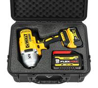 Funda para llave dinamométrica y de impacto Dewalt, caja de herramientas rígida impermeable para juego Dewalt, kit combinado de herramientas eléctricas para Dewalt Atomic 20V Max 2/1 3/4 3/8 pulgadas