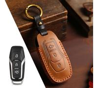 Funda para llave Ford para llave de 3+5 botones, protección mejorada con diseño único para un fácil reconocimiento de llaves (marrón 3 llaves)