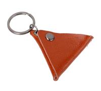 Funda para Llavero con Púa de Guitarra Folk, de Piel Sintética, con Diseño de Llavero, Impermeable, Portátil para Almacenamiento de Púas (ORANGE)