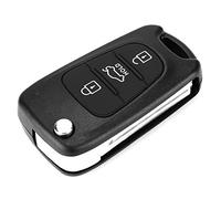 Funda para Llavero, Sportage 2012, Funda para Llave Dioche Flip 3 Botones Remoto Key Fob Case Shell Cover Fit para Rondo Sportage Soul Rio