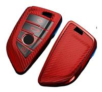 Funda para Llaves De Coche TPU Funda Llavero Coche Funda Bolsa Skin Shell Holder Llave Inteligente para X5 F15 X6 F16 G30 Serie 7 G11 X1 F48 F39 Cubierta Llave Coche(Red)
