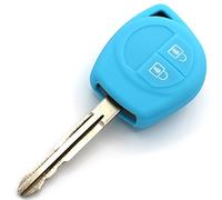 Funda para llaves Sua, para 2 llaves, funda de silicona para llave automática, de Finest-Folia azul claro