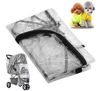 Funda para lluvia para cochecito de bebé, transparente, impermeable, de PU, para perro/gato, a prueba de polvo, accesorios para cochecito compatibles