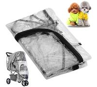 Funda para lluvia para cochecito de perro/gato, transparente, impermeable, PU, cubierta para lluvia, a prueba de polvo, amplia Compatible, accesorios para cochecito, producto para bebé.