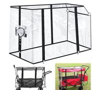 Funda para lluvia para cochecito doble，Funda universal para lluvia y viento de gran tamaño，Protector de lluvia transparente cochecito doble，Protector de lluvia plegable para carros infantiles