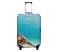 Funda para maleta con diseño de buceo hawaiano, protector lavable de primera calidad con cierre seguro de cremallera y hebilla, apta para maletas de viaje de 18 a 32 pulgadas (tamaño extragrande).