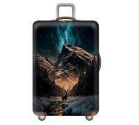 Funda para Maleta con DiseñO GeoméTrico De Llamas,EláStico,AntiarañAzos,ArtíCulos Esenciales De Viaje,Fundas para Equipaje De 18 A 32 Pulgadas, para NiñOs,Adolescentes,Adultos (Color 3,S(18-21inch))