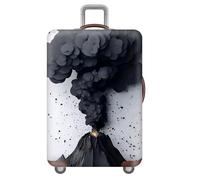 Funda para Maletas De Viaje,Leopardo LeóN TemáTica Animal Funda para Maleta,Gran Elasticidad,AntiarañAzos,para Equipaje De 18-32 Pulgadas,Luggage Cover,NiñOs,Ado,Hombres (Negro,M(22-24Pulgadas))