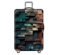 Funda para Maletas De Viaje,Negro Morado Moda EláStica Funda Maleta,Cabina Protector Maletas,Grande Luggage Cover para Equipaje De 18-32 Pulgadas,para Hombres,Adolescentes (Cuadrado,L(25-28inch))