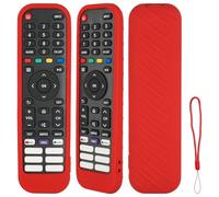 Funda para Mando a Distancia de Silicona Compatible con Hisense EN2G30H EN2H30H EN2X30H EN2A30 EN2R30N EN2K30P EN2P30H EN2J30H TV Mando a Distancia Cubierta Protectora antigolpes con un cordón (Rojo)