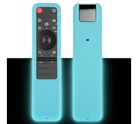 Funda para Mando a Distancia de Silicona Compatible con LG MR25GA TV Voz Magia AI Mando a Distancia Cubierta Protectora a Prueba de Choques con Cordón (Azul Fluorescente)