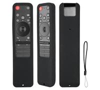 Funda para Mando a Distancia de Silicona Compatible con LG MR25GA TV Voz Magia AI Mando a Distancia Cubierta Protectora a Prueba de Choques con Cordón (Negro)