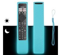 Funda para Mando a Distancia de Silicona Compatible con Philips HR45B-GJ01 BRC0984501 HR45B-GJ06 YKF474-B013 TV Mando a Distancia Cubierta Protectora a Prueba de Choques con Cordón (Azul Fluorescente)