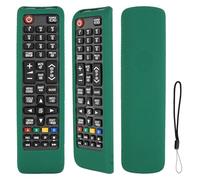 Funda para Mando a Distancia de Silicona Compatible con Samsung BN59-01175N BN59-01189A BN59-01315B TV Mando a Distancia Cubierta Protectora a Prueba de Choques con Cordón (Verde)