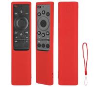 Funda para mando a distancia de silicona compatible con Samsung BN59-01358B BN59-01363J BN59-01363B BN59-01311B TV mando a distancia cubierta protectora antigolpes con un cordón (rojo)