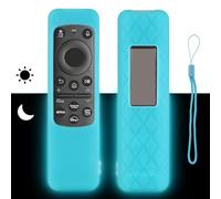 Funda para mando a distancia de silicona compatible con Samsung Neo QLED OLED Smart TV Solar Cell BN59-01432D BN59-01432A BN59-01439A Mando a distancia cubierta protectora antigolpes con azul