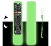 Funda para mando a distancia de silicona compatible con Sony TV RMF-TX500E RMF-TX520U RMF-TX600E RMF-TX621E RMF-TX500P mando a distancia por voz cubierta protectora antigolpes con verde fluorescente y