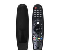 Funda para mando a distancia de silicona compatible con televisión LG AN-MR18BA / AN-MR19BA/ AN-MR20GA Smart TV Series Control remoto antideslizante (Negro)