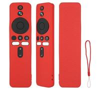 Funda para Mando a Distancia de Silicona Compatible con XMRM-00A XMRM00A TV Voz Mando a Distancia Cubierta Protectora a Prueba de Choques con Cordón (Rojo)
