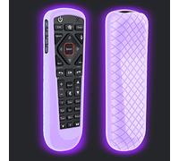 Funda para mando a distancia Dish Network, funda para mando a distancia Dish TV 52.0/54.0 de repuesto, funda de silicona que brilla en la oscuridad púrpura