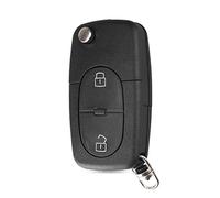 Funda para Mando a Distancia Plegable de 2/3 Botones para Audi TT A2 A3 A4 A6 A8 Quattr HU66 Blade CR2032 Holder (2B)