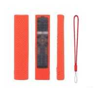 Funda para mando a distancia que brilla en la oscuridad compatible con HTR A27, silicona flexible para resistencia a caídas y manejo (rojo)