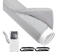 Funda para Manguera de Aire Acondicionado,Accesorios para Aire Acondicionado Portátil | Con 2 Correas Ajustables, Aislante, Antipolvo, Tubo de Ventilación para Uso en Interior y Exterior en Casa