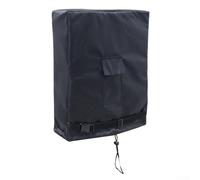 Funda para manguera de jardín, 31.5 x 10 x 35.4 pulgadas, bolsa de almacenamiento Oxford 420D, cordón ajustable, bolsillo frontal para herramientas, protección de patio al aire libre