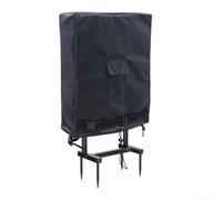 Funda para manguera de jardín de 80 x 25,4 x 90 cm, tela Oxford 210D impermeable para carretes de manguera al aire libre, resistente a la lluvia con cordón ajustable, bolsillo frontal para