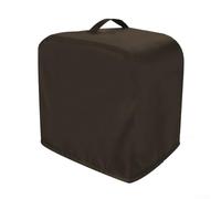 Funda para máquina de hielo, protector impermeable a prueba de polvo para máquinas portátiles de encimera, ajuste cómodo, fácil de limpiar, cocina y bar (color café)