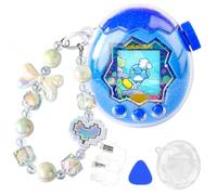 Funda para mascota electrónica Tamagotchi Paradise - 2 protectores de pantalla de policarbonato a prueba de golpes con correa de muñeca con cuentas de lazo blanco para juguete Tamagotchi Paradise