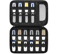 Funda para memoria USB, funda para memoria USB, soporte portátil para memoria USB | Bolsa de transporte con forro de esponja suave para viajes de negocios, uso diario, trabajo, viajes