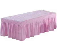 Funda para mesa de masaje de salón de belleza, cubierta para tumbona, falda de mesa, sábana de spa de salón transpirable (03)