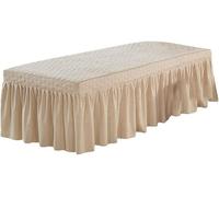 Funda para mesa de masaje de salón de belleza, cubierta para tumbona, falda de mesa, sábana de spa de salón transpirable (01)