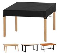 Funda para mesa de mesa, 200x100x10 cm (anchoxlargoxalto), 600D Oxford para muebles de jardín, mesa, cubierta protectora para mesa de madera, resistente al invierno, resistente a los rayos UV
