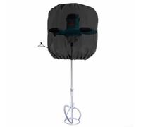 Funda para mezclador de lodo de mano, 44 x 36 cm, impermeable y resistente al polvo, funda protectora de tela Oxford 210D para cemento eléctrico para herramientas de mezcla de mortero, color negro