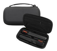Funda para micrófono inalámbrico JBL PartyBox, 2 micrófonos digitales, bolsa de viaje portátil, caja de transporte para receptores, adaptadores, baterías, organizador de cargador