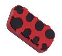 Funda para monedas de coche con cambio de ranura para dispensador de dinero para vehículos, bolsillos tipo cartera y accesorios para camiones, organizador de monedas para monedero de coche, Rojo