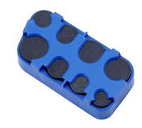 Funda para monedas de coche con cambio de ranura para dispensador de dinero para vehículos, bolsillos tipo cartera y accesorios para camiones, organizador de monedas para monedero de coche, Azul