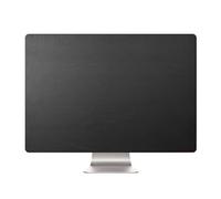 Funda para monitor de 21 a 27 pulgadas, funda protectora de polvo de nailon con diseño elegante, protector impermeable para pantalla de escritorio de oficina y hogar, color negro plateado, 15 x 12 x 3