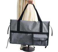 Funda para Monitor | Funda de Transporte Ajustable para Monitores de Sobremesa | Bolsillo Ajustable con Forro De Franela para Pantalla Teclado Ratón Y Accesorios