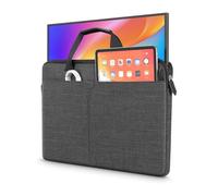 Funda para monitor portátil de 24 pulgadas, funda protectora para portátil de 23.8 a 24 pulgadas con asa de poliuretano, bolsillo grande para accesorios y resistente al agua para monitor de viaje