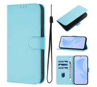 Funda para Moto Edge 50 5G, diseño de caramelo, a prueba de golpes, de piel sintética, con función atril, ranura para tarjetas, funda protectora magnética para Moto Edge 50 5G, color azul cielo