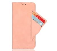 Funda para Moto G67 Power 5G Funda,PU Cuero Flip Caso de teléfono con Ranuras móviles para Tarjetas.Diseño de Soporte,protección contra caídas-Pink